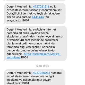 Türk Telekom İnternet Arızası Hk.