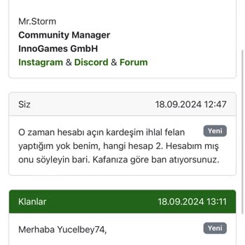 Klanlar Haksız Yere Ban Atılması