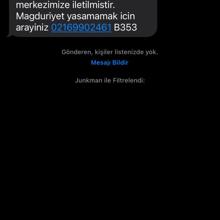 EKP UZLASMA (SMS) Ekip Uzlaşmadan Gelen SMS