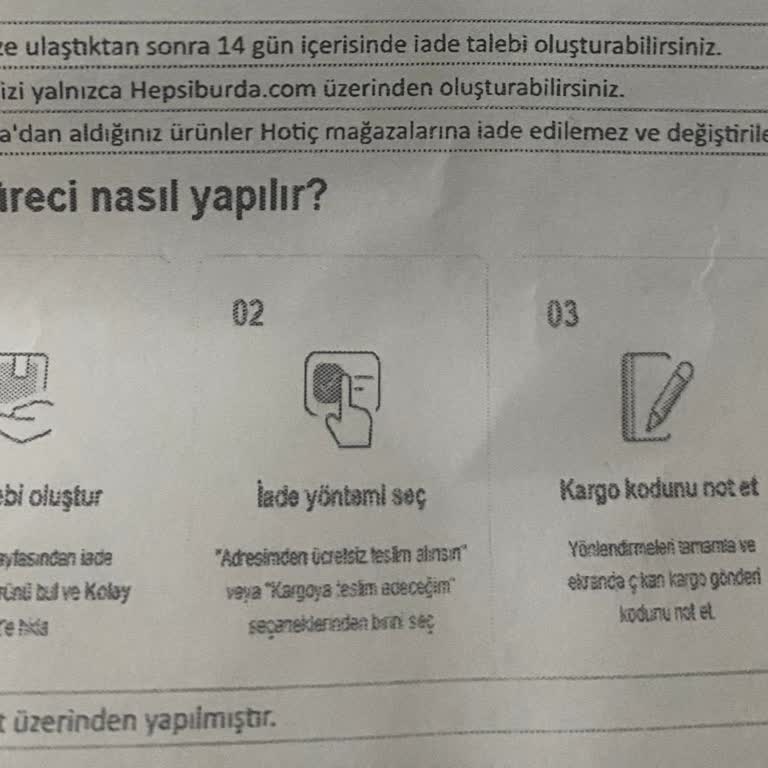 Hotiç Ayakkabı Mağazadan Değişim Sorunu