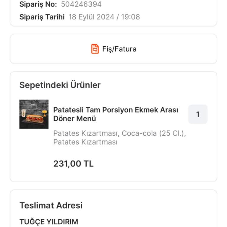 Migros Yemek Yemeği 3 Saat Geçmesine Rağmen Göndermedi