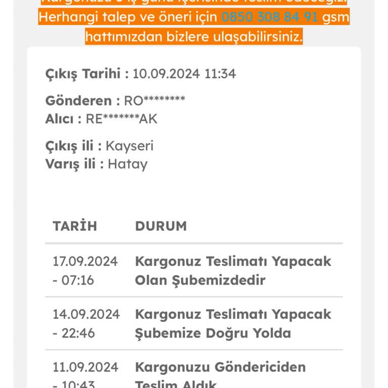 Evdemo Lojistik Evdemo Kargo Yavaşlığı Ve Yetersiz Müşteri Temsilcisi