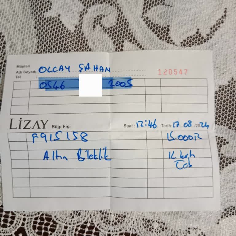 Lizay Pirlanta Ürünüm Nerede?