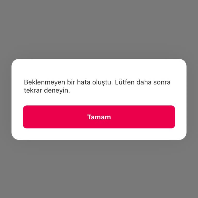 Yemeksepeti Sipariş Verdim Ve