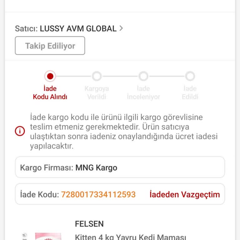 Trendyol Sahte Kedi Maması