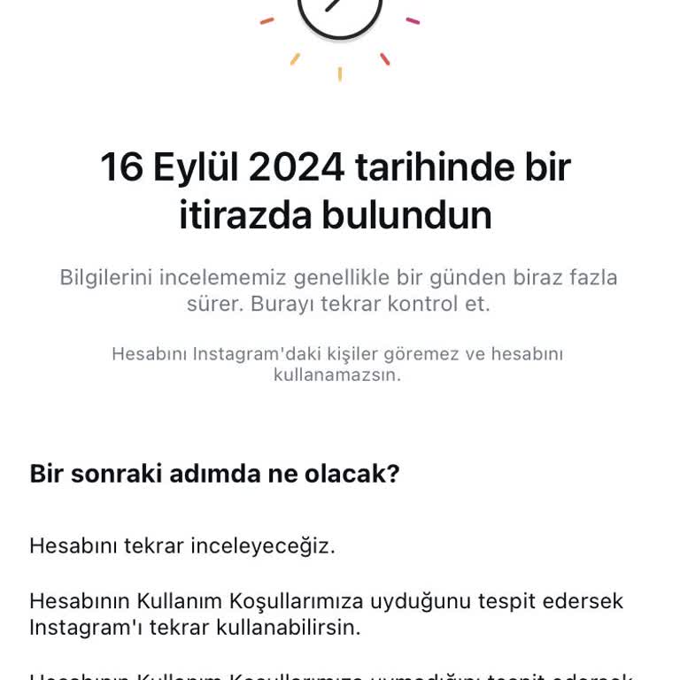 Instagram Hesabım Askıya Alındı