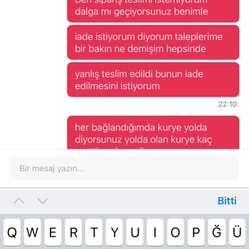 Yemeksepeti Sipariş Sorunu Ve İade Talebi
