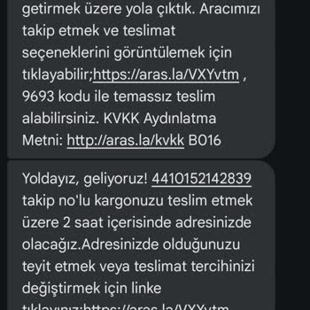Aras Kargo Yola Çıktık Demişsiniz. Yoldan Çıkmış Dediler.