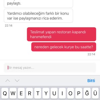 Burger King Geç Teslimat Ve Yanlış Sipariş Sorunu