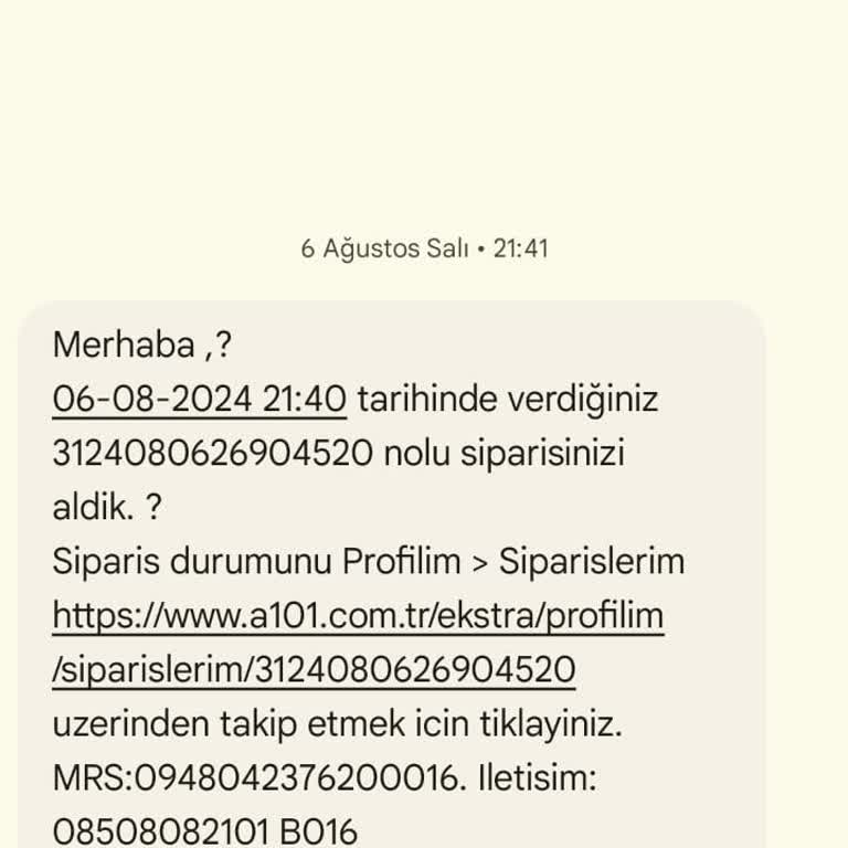 A-101 İnternet Sitesinin Bir Türlü Gelmeyen Mobilya Siparişi