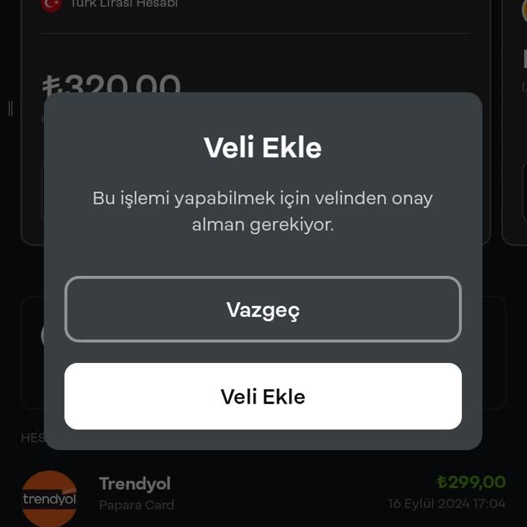 Papara Hesap Doğrulama İptali!