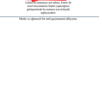 ETS Tur Pişmanlığı