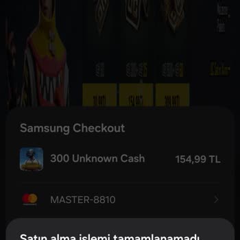 PUBG (Pubgmobile.com) Galaxy Store Satın Alma İşlemi Hatalarla Tamamlandı