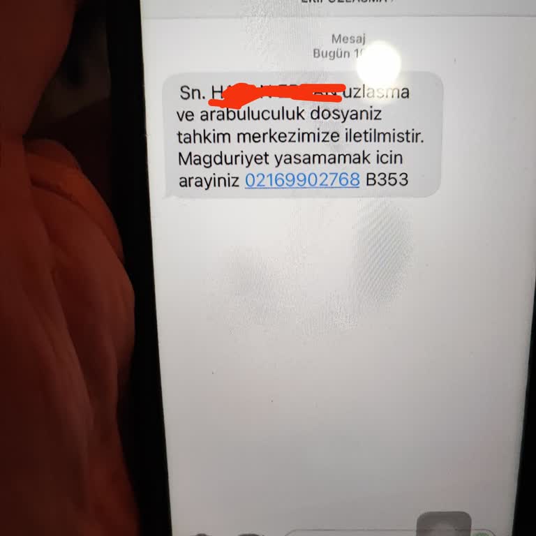 EKIPUZLASMA (SMS)'dan Tarafıma Gelen Mesaj!