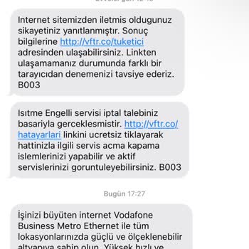 Vodafone'un Bitmeyen Kampanya Mesajları ve Çözüm Eksikliği