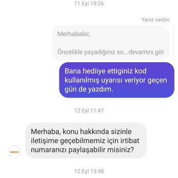 Migros'un Çekilişte Kazanılan Hediyeyi Vermemesi Ve İlgisizliği