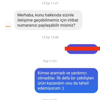 Migros'un Çekilişte Kazanılan Hediyeyi Vermemesi Ve İlgisizliği