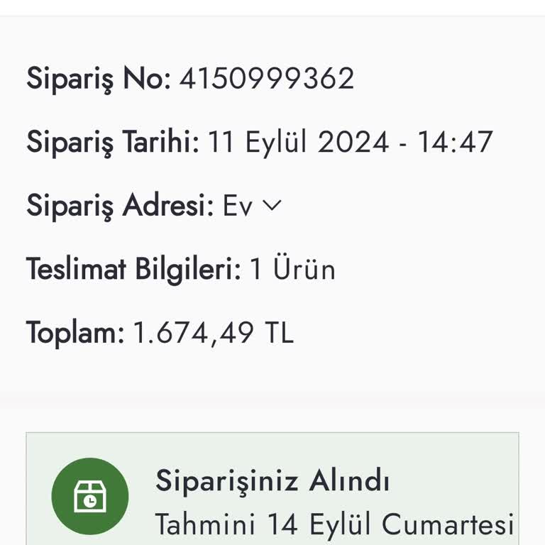 Boyner Siparişin Kargoya Bir Türlü Verilmemesi
