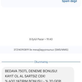 Sürekli Gelen Bahis Mesajlarıyla Başım Dertte