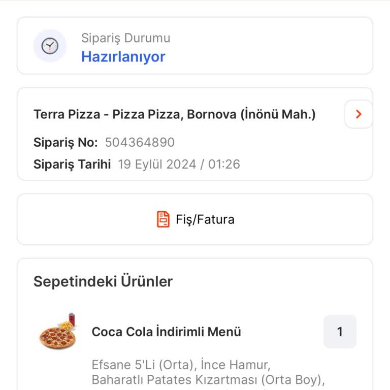 Terra Pizza: Sürekli Geciken Siparişler Ve İlgisiz Personel