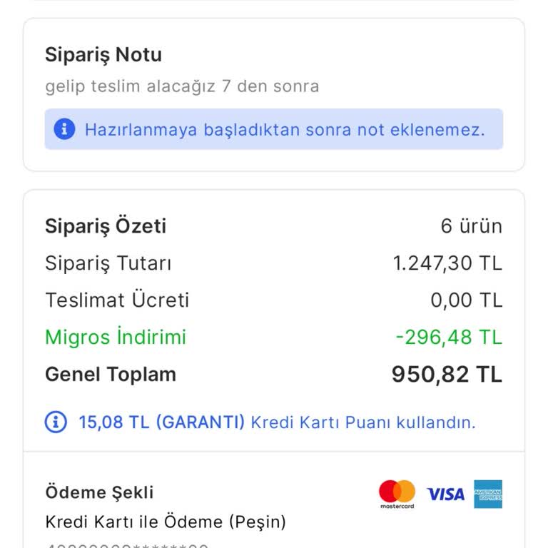 Migros Alışverişte Gramaj Fark Talebi