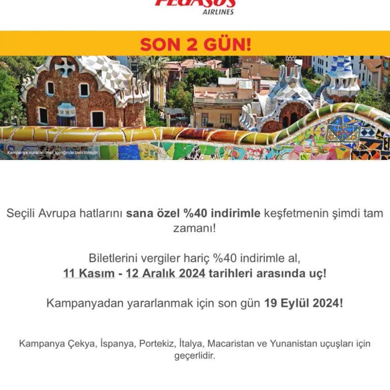 Pegasus'un Kampanyalarını Takipte Kalın Ve Bekleyin