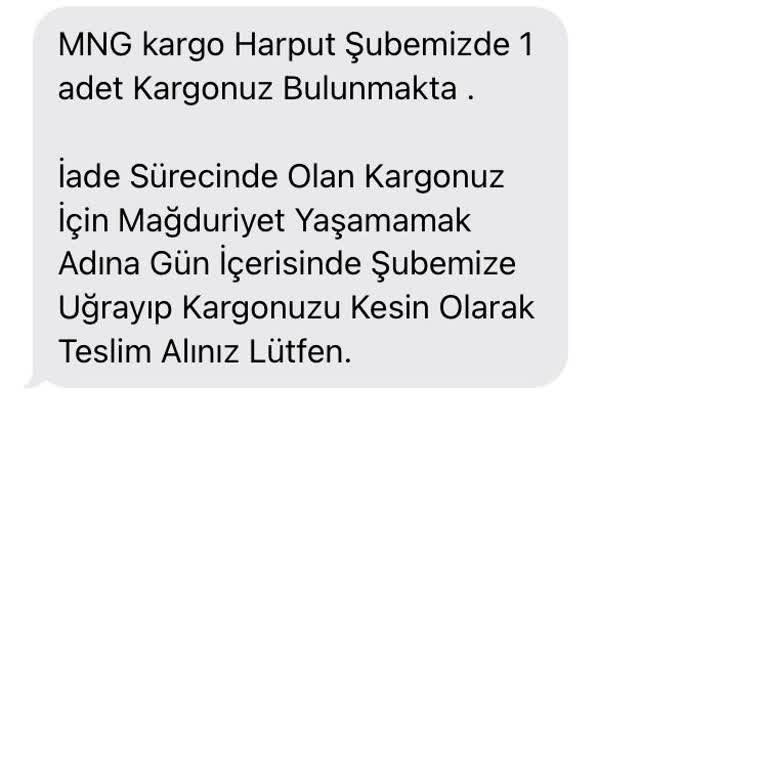 MNG Kargo Eve Teslim Yapmıyor
