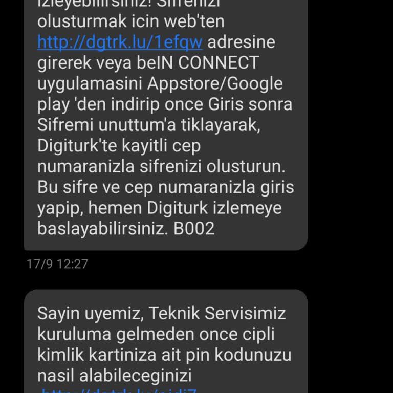Digiturk SMS Taahhüt İptal