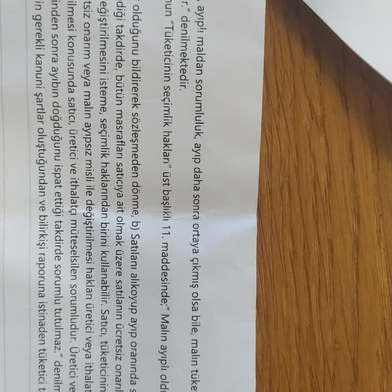 Tekemspor Ayıplı Ürünün Firma Tarafından Değişim Yapılmaması