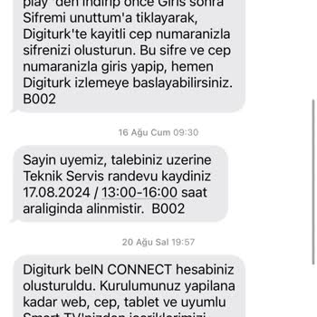 Digiturk 1 Aydır Kurulum Yapamadı