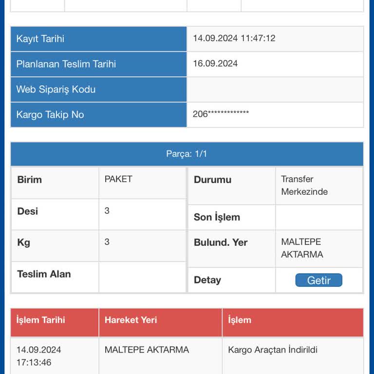 Sürat Kargo Maltepe Aktarma Merkezi