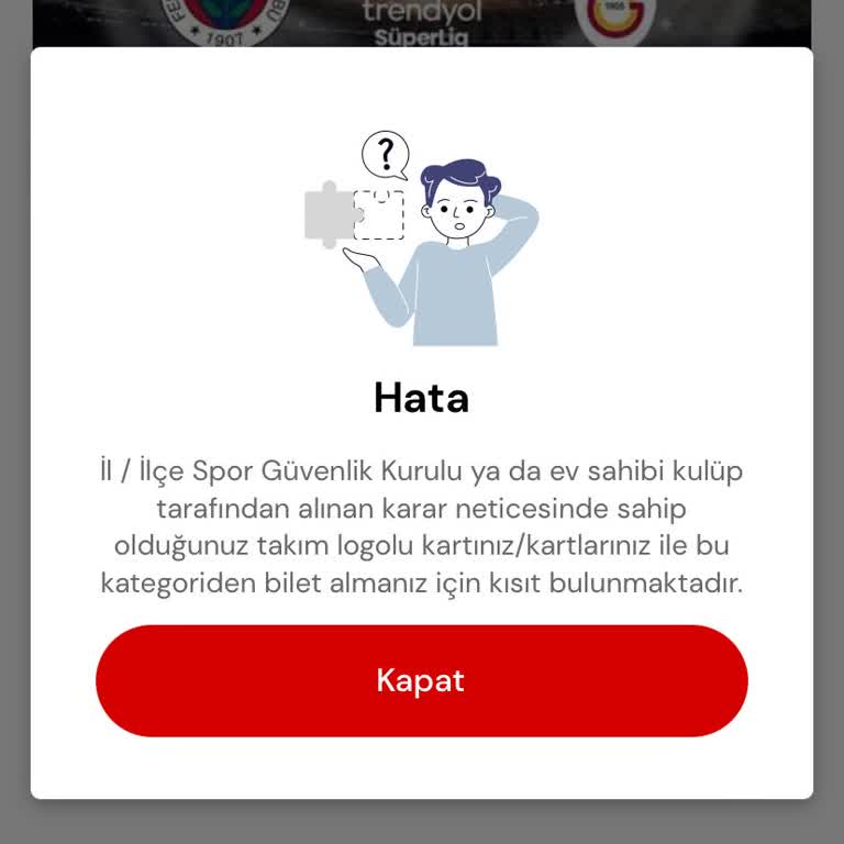 Passolig Logosuz Kart Kısıtlaması