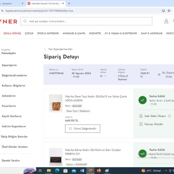 Boyner Aras Kargo'yla Gönderildiği Söylenen Ürünün Kaybolması