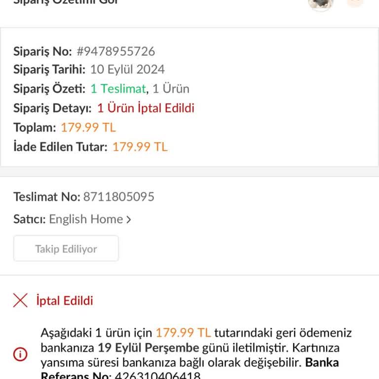 Trendyol Ve English Home Tedarik Sorunu İfadesi Doğru Değil