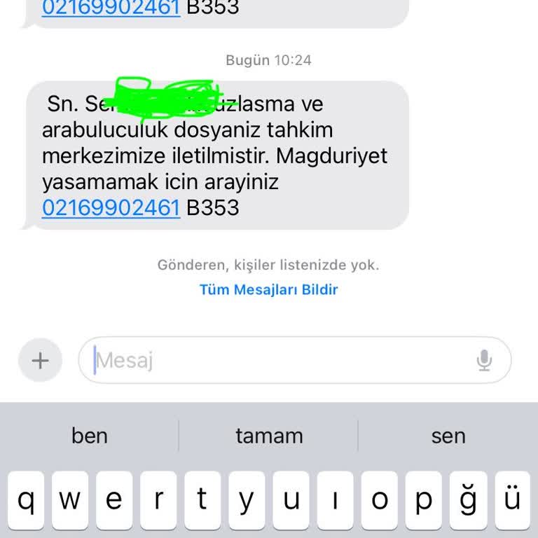Ekp Uzlaşma (SMS) Yanıltıcı Hukuk Bürosu Mesajları İle Mağduriyet
