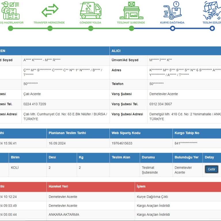 Sürat Kargo Kargomu Teslim Etmiyor, Telefonları Açmıyor!