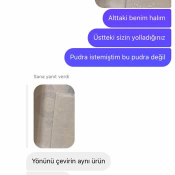 Püskül Halı Görselden Farklı Renk Yolluyor
