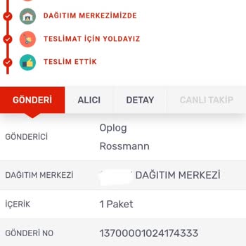 Rossmann Eksik Ürün Göndermesi
