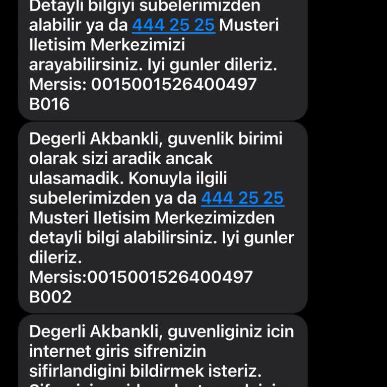 Akbank Güvenlik Birimi Hesabıma Bloke Koydu