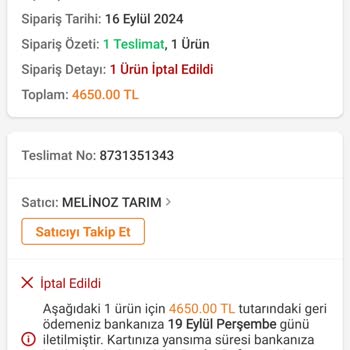 Trendyol Sipariş Edilen Ürün Teslim Edilmedi Ve Fiyatı Değiştirildi