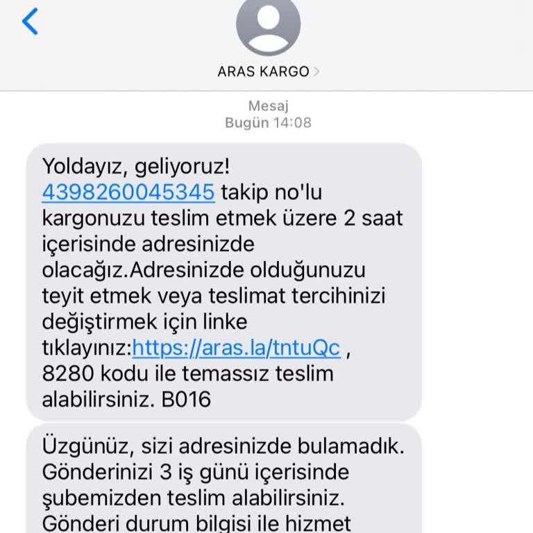 Aras Kargo Yurt Dışı Paketimi Kaybettim Diyerek Teslim Etmedi!
