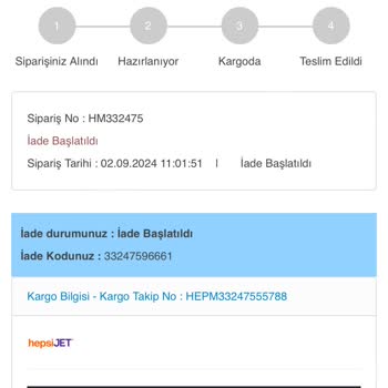 Hepsimoda İadem Sağlanmıyor