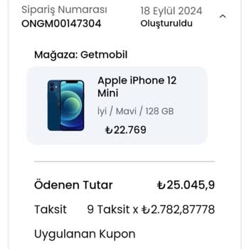 Getmobil Sipariş Ederken Mağduriyet