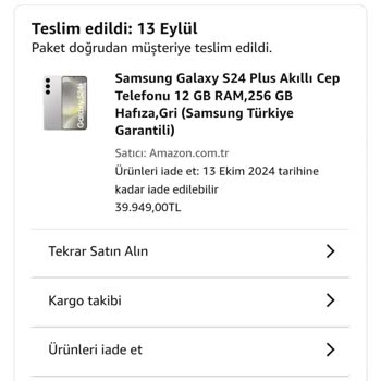 Amazon Paramı Hesabıma İade Etmiyor
