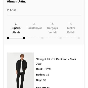 Koton Çok Geç Kargoya Verilmesi