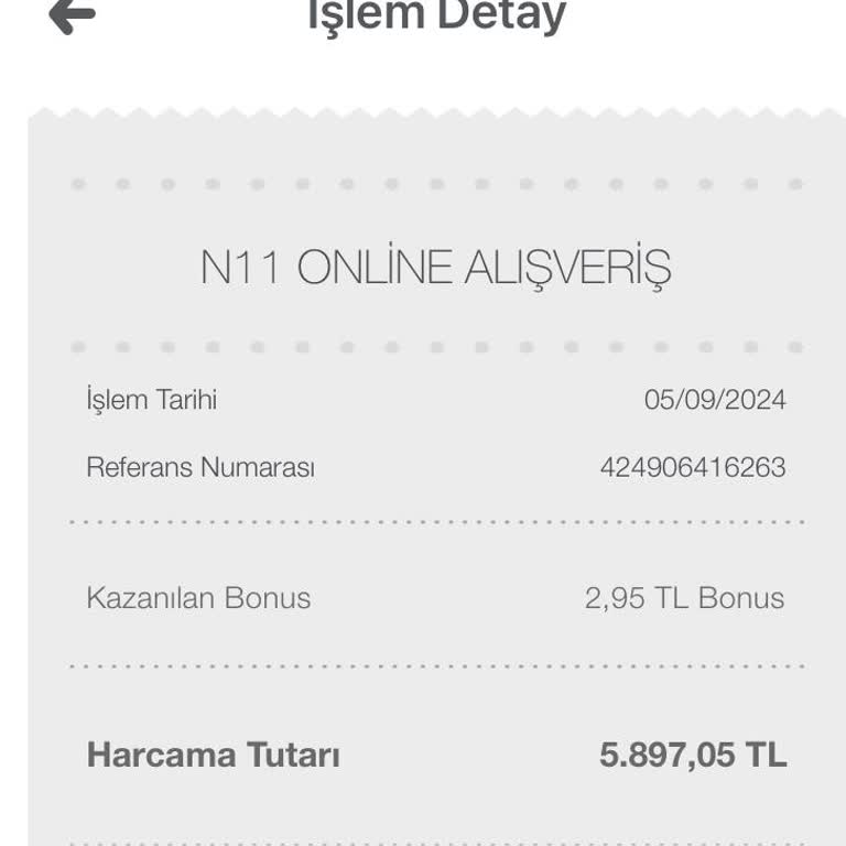 N11 Gerçekleşmeyen Alımın Ödemesinin İade Edilmesi