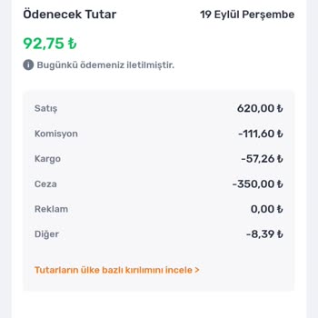 Trendyol Kafasına Göre Para Kesintisi Yapıyor
