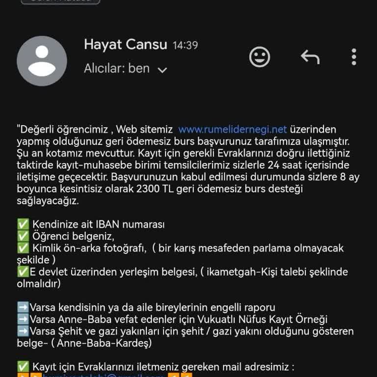 Burs Vaadiyle Dolandırıcılık Burs Başvurusunda Güven Sorunu Yaşadım