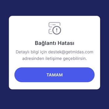 Midas'a Giriş Yapamıyorum