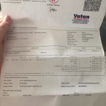 Vatan Mağazası İade Kabul Etmedi
